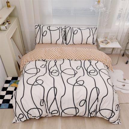 91家纺网 家纺一手货源 找家纺 （总）北纬27度 2022新款全棉油画系列四件套