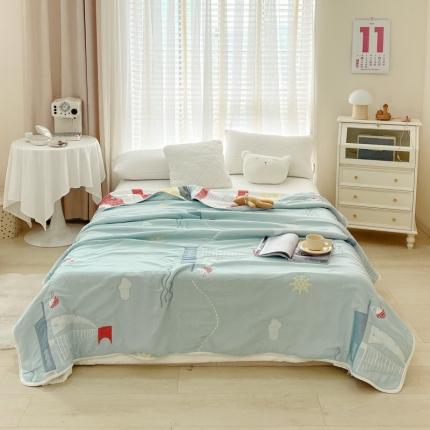 91家纺网 家纺一手货源 找家纺 （总）爱港 2023新款专版全棉A类10层纱布毛巾被盖毯