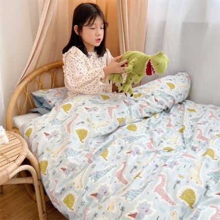 91家纺网 家纺一手货源 找家纺 (总)心卓 2023新款全棉水洗棉幼儿园多件套儿童三件套