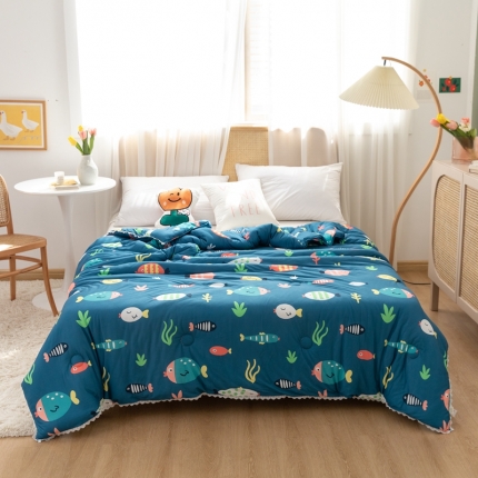 91家纺网 家纺一手货源 找家纺 (总)大彩家居可水洗针织棉夏被子被芯春秋被冬被空调被夏凉被