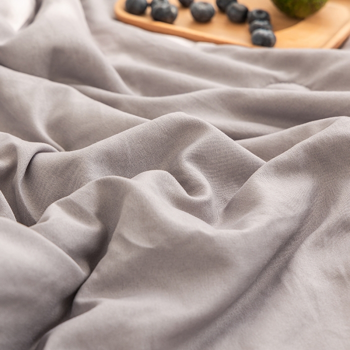 91家纺网 家纺一手货源 找家纺 森林人 2022新款水洗棉大豆纤维夏凉被 风格2 绅士灰