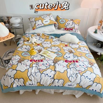 91家纺网 家纺一手货源 找家纺 （总）星期八 2022新款豆豆夏被包边款系列二