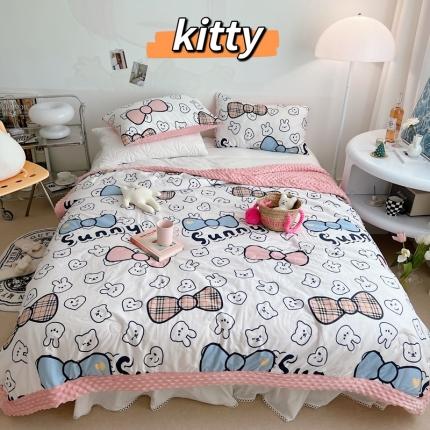 91家纺网 家纺一手货源 找家纺 （总）星期八 2022新款豆豆夏被包边款系列二