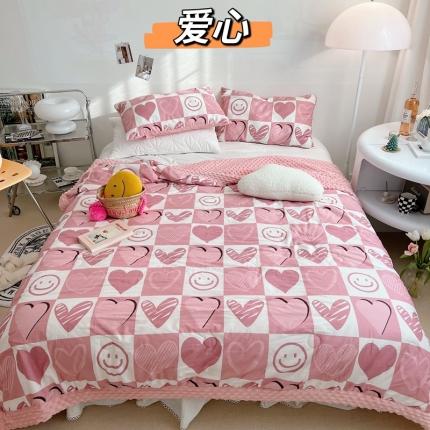 91家纺网 家纺一手货源 找家纺 （总）星期八 2022新款豆豆夏被包边款系列二