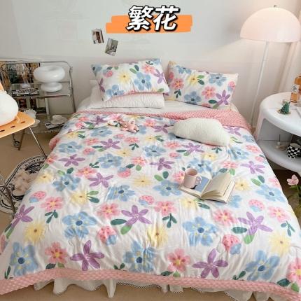 91家纺网 家纺一手货源 找家纺 （总）星期八 2022新款豆豆夏被包边款系列二