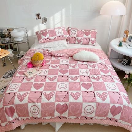 星期八 2022新款豆豆夏被包边款 爱心