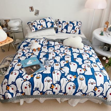 星期八 2022新款豆豆夏被包边款 小鸭子