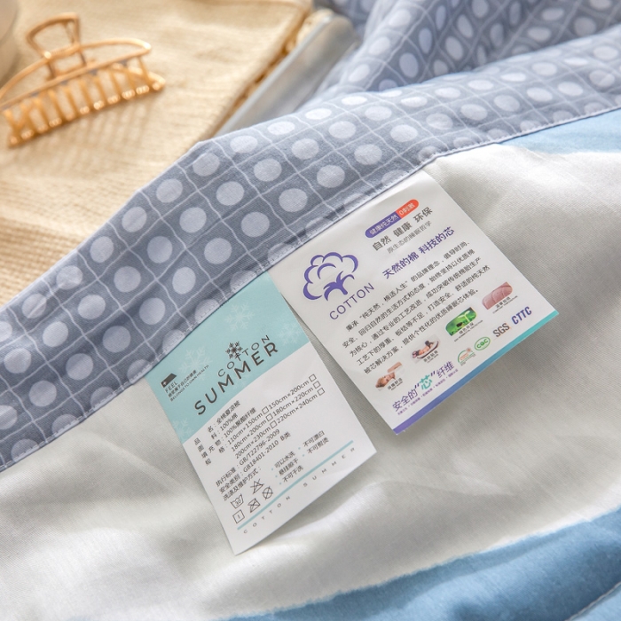 91家纺网 家纺一手货源 找家纺 绵庭家纺 2023新款舒适亲肤全棉单夏被 波波熊