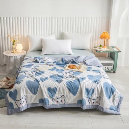 绵庭家纺 2023新款舒适亲肤全棉单夏被 波波熊