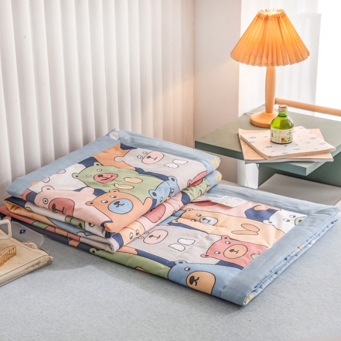 91家纺网 家纺一手货源 找家纺 绵庭家纺 2023新款舒适亲肤全棉单夏被 克莱茵