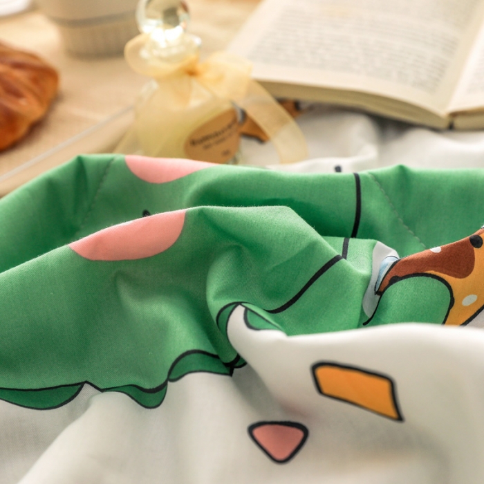 91家纺网 家纺一手货源 找家纺 绵庭家纺 2023新款舒适亲肤全棉单夏被 恐龙宝宝