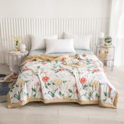 绵庭家纺 2023新款舒适亲肤全棉单夏被 浪漫之约