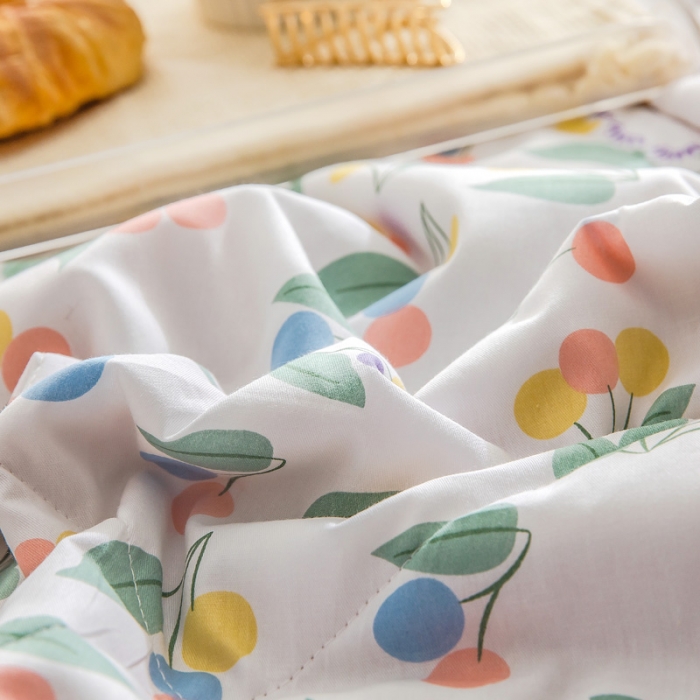 91家纺网 家纺一手货源 找家纺 绵庭家纺 2023新款舒适亲肤全棉单夏被 梦中花园