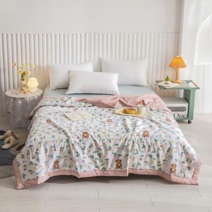 绵庭家纺 2023新款舒适亲肤全棉单夏被 梦中花园