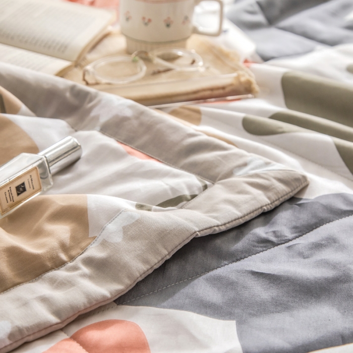 91家纺网 家纺一手货源 找家纺 绵庭家纺 2023新款舒适亲肤全棉单夏被 星光灿烂