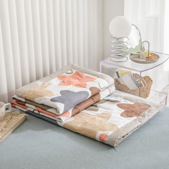 91家纺网 家纺一手货源 找家纺 绵庭家纺 2023新款舒适亲肤全棉单夏被 星光灿烂