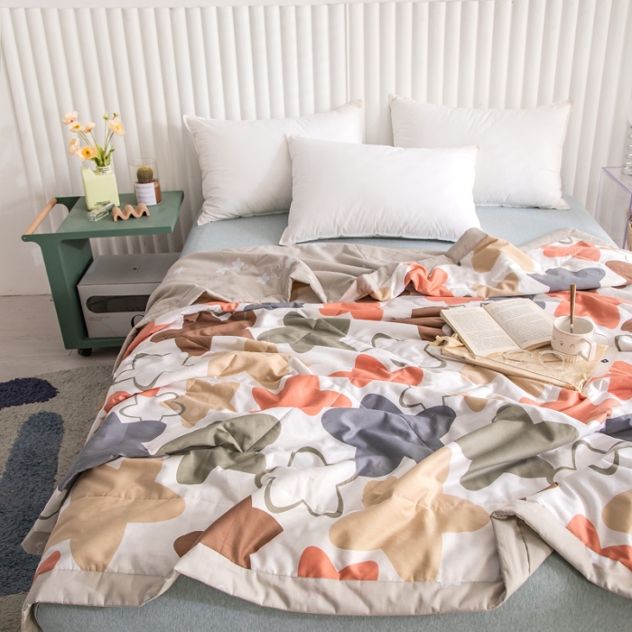 91家纺网 家纺一手货源 找家纺 绵庭家纺 2023新款舒适亲肤全棉单夏被 星光灿烂