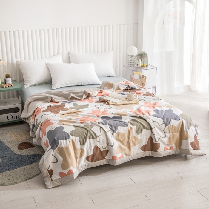 91家纺网 家纺一手货源 找家纺 绵庭家纺 2023新款舒适亲肤全棉单夏被 星光灿烂