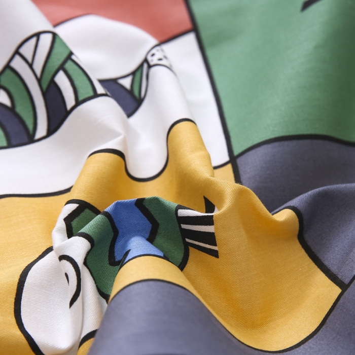 91家纺网 家纺一手货源 找家纺 绵庭家纺 2022新款幼儿园全棉多件套 缤纷小鱼