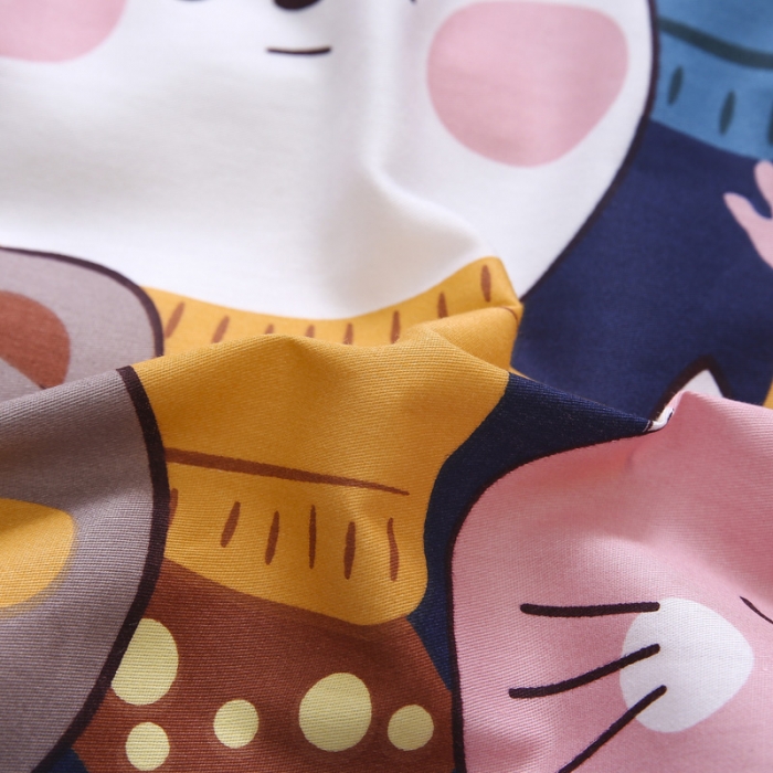 91家纺网 家纺一手货源 找家纺 绵庭家纺 2022新款幼儿园全棉多件套 动物家族