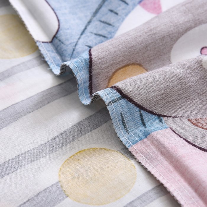 91家纺网 家纺一手货源 找家纺 绵庭家纺 2022新款幼儿园全棉多件套 动物家族