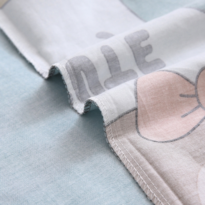 91家纺网 家纺一手货源 找家纺 绵庭家纺 2022新款幼儿园全棉多件套 多彩小兔