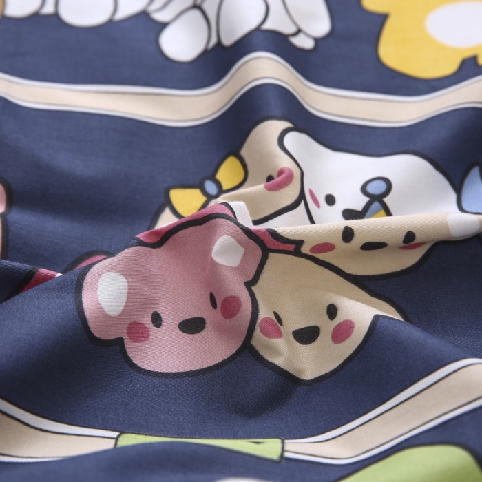 91家纺网 家纺一手货源 找家纺 绵庭家纺 2022新款幼儿园全棉多件套 欢乐派对