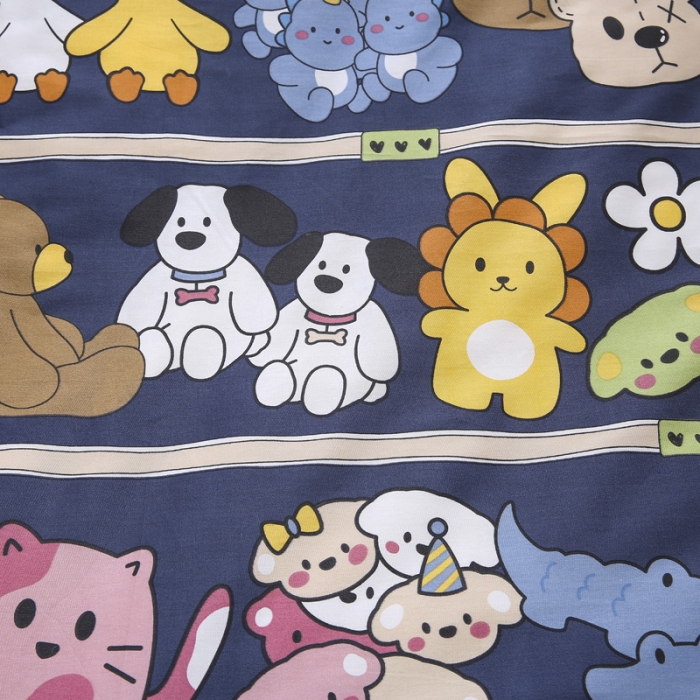 91家纺网 家纺一手货源 找家纺 绵庭家纺 2022新款幼儿园全棉多件套 欢乐派对