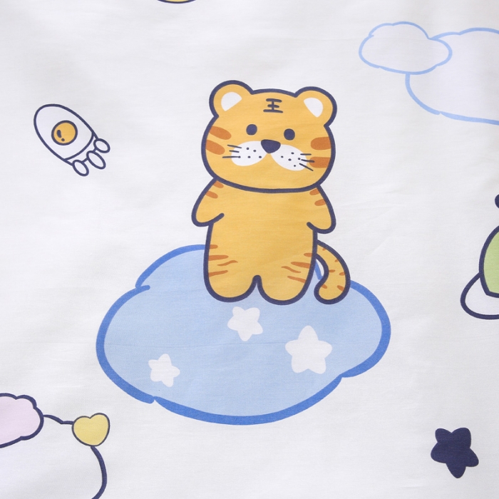 91家纺网 家纺一手货源 找家纺 绵庭家纺 2022新款幼儿园全棉多件套 快乐虎