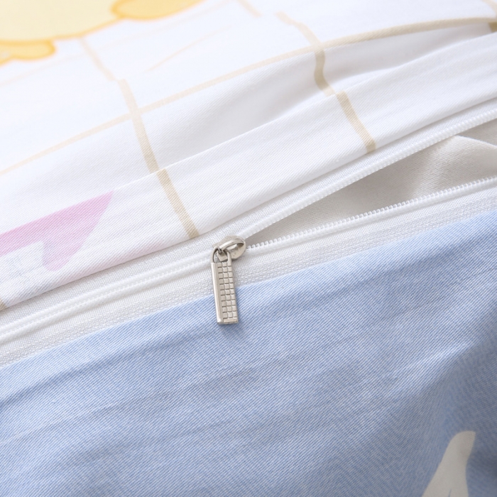 91家纺网 家纺一手货源 找家纺 绵庭家纺 2022新款幼儿园全棉多件套 快乐小鸭