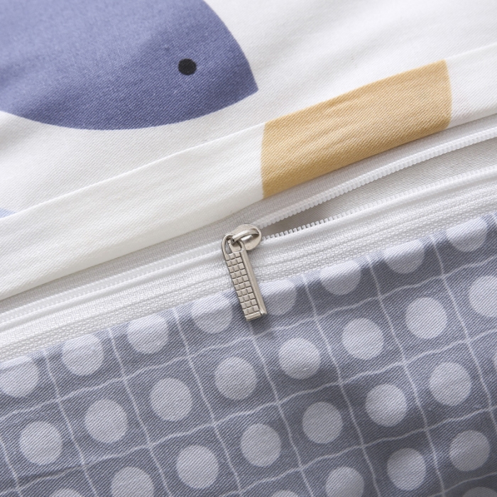 91家纺网 家纺一手货源 找家纺 绵庭家纺 2022新款幼儿园全棉多件套 鱼泡泡