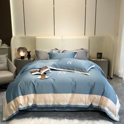 91家纺网 家纺一手货源 找家纺 馨蕊 2022新款100支高定系列四件套-爱慕 爱慕-爱慕蓝