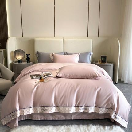 馨蕊 2022新款100支高定系列四件套-米兰 米兰-初夏粉