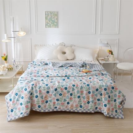 91家纺网 家纺一手货源 找家纺 兄弟坊 2022新款正宗全棉新疆棉印花夏被 丛林密语