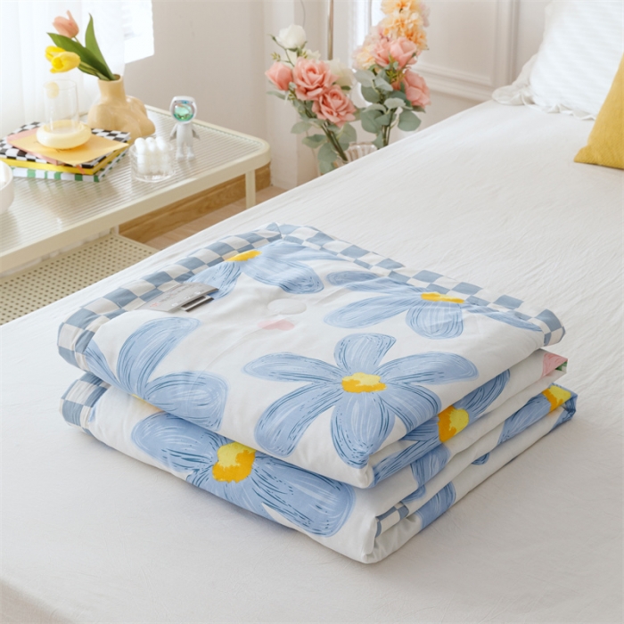 91家纺网 家纺一手货源 找家纺 兄弟坊 2022新款正宗全棉新疆棉印花夏被 初夏