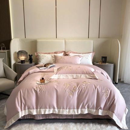 馨蕊 2022新款100支高定系列四件套-蜜语 蜜语-初夏粉