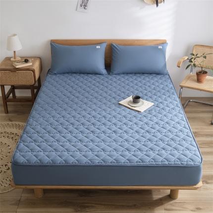 91家纺网 家纺一手货源 找家纺 （总）蓝巢 2022新款全棉水洗棉加棉床笠