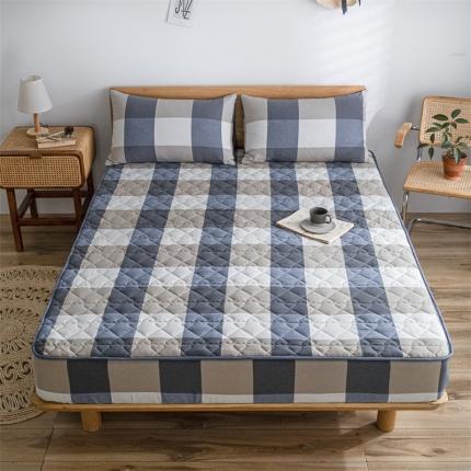 91家纺网 家纺一手货源 找家纺 （总）蓝巢 2022新款全棉水洗棉加棉床笠