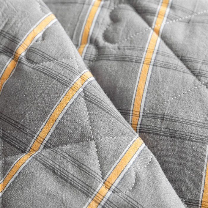 91家纺网 家纺一手货源 找家纺 蓝巢 2022新款全棉水洗棉加棉床笠 宝曼灰