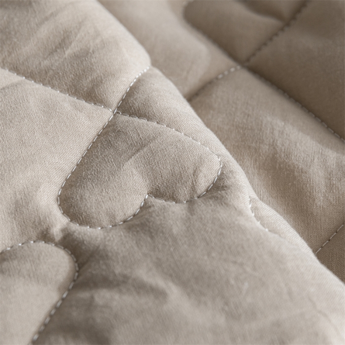 91家纺网 家纺一手货源 找家纺 蓝巢 2022新款全棉水洗棉加棉床笠 卡其