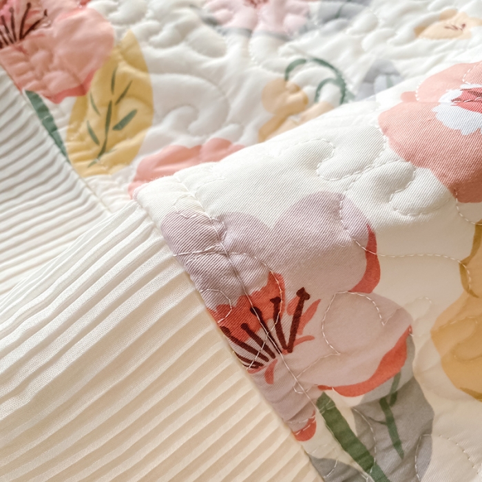 91家纺网 家纺一手货源 找家纺 简宜家居2022新款纯棉夹棉单品床盖 涵香