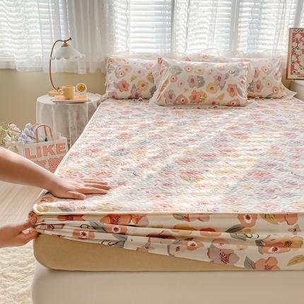 91家纺网 家纺一手货源 找家纺 总-简宜家居2022新款纯棉夹棉单品床笠