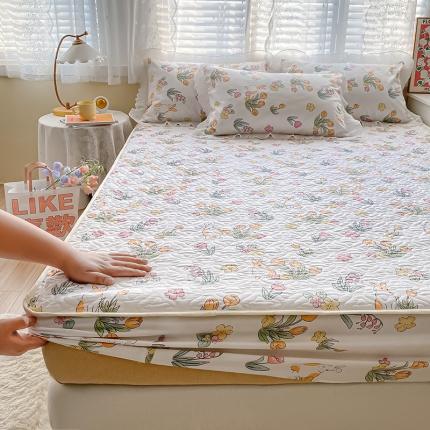 91家纺网 家纺一手货源 找家纺 总-简宜家居2022新款纯棉夹棉单品床笠