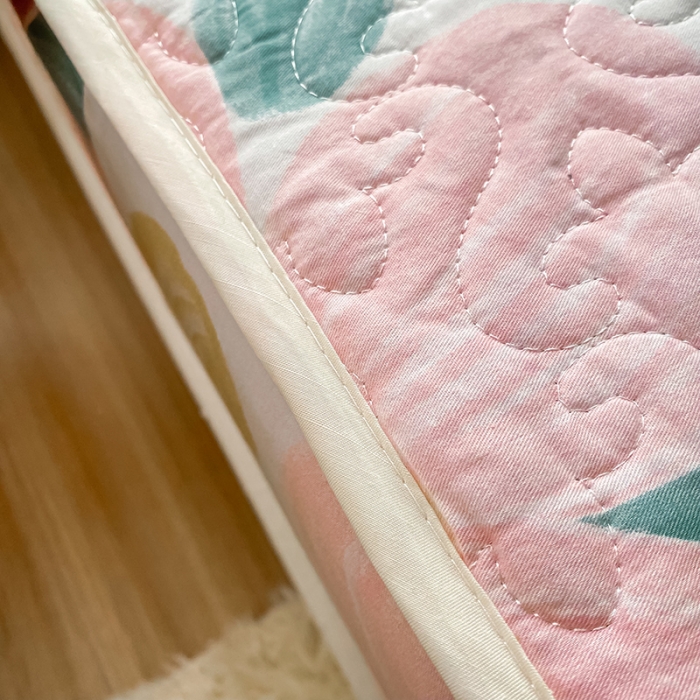 91家纺网 家纺一手货源 找家纺 简宜家居2022新款纯棉夹棉单品床笠 花妍