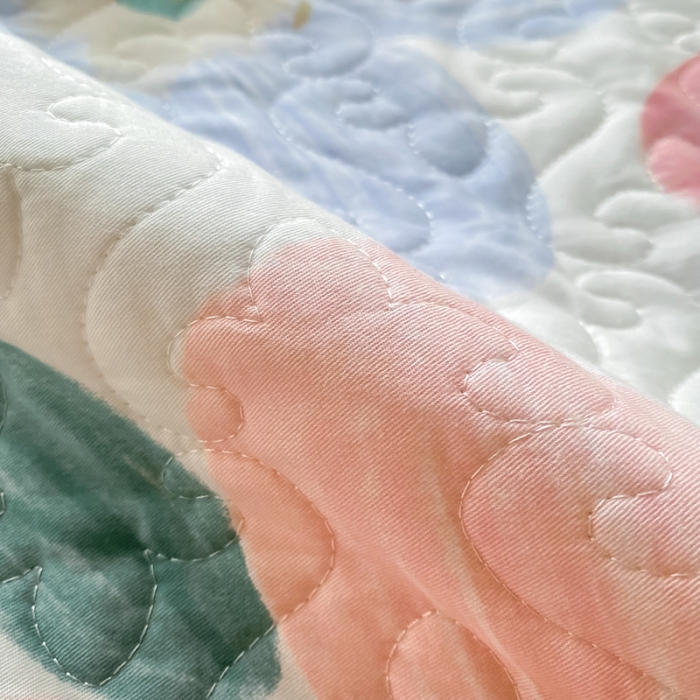 91家纺网 家纺一手货源 找家纺 简宜家居2022新款纯棉夹棉单品床笠 花妍