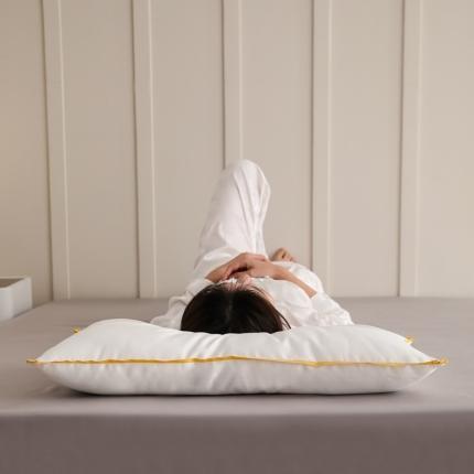 91家纺网 家纺一手货源 找家纺 （总）拾光枕芯 2023新款60支全棉超柔羽丝低枕枕芯