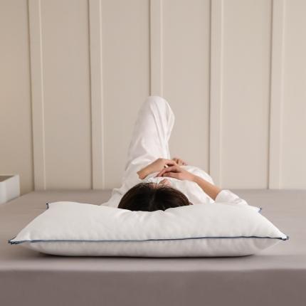 91家纺网 家纺一手货源 找家纺 （总）拾光枕芯 2023新款60支全棉超柔羽丝低枕枕芯