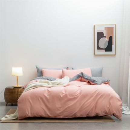 91家纺网 家纺一手货源 找家纺 (总)棉邦 2022新款全棉色织水洗棉四件套