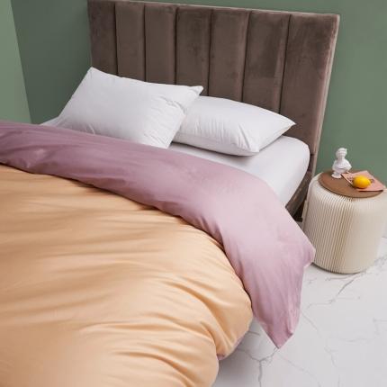 91家纺网 家纺一手货源 找家纺 （总）顾家家居 2023新款60长绒棉双拼全棉单被套纯棉