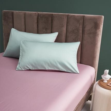 91家纺网 家纺一手货源 找家纺 顾家家居 2023新款60长绒棉双拼枕套48*74cm一对